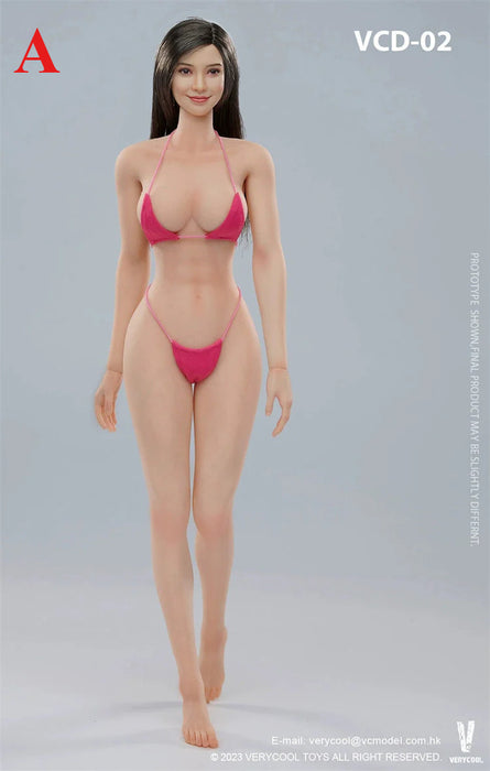 In-stock 1/6 Verycool VCD02 Seamless Female Body Mid Bust (Undetachable Feet)
