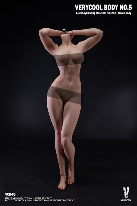 Pre-order 1/6 Verycool VCD-05B No.5 Silicone Female Body (Bodybuilding Muscular Physique)