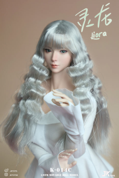 Pre-order 1/6 JKTOYS K-014 Asian Beauty Head Sculpt (Movable Eyes)- Liora