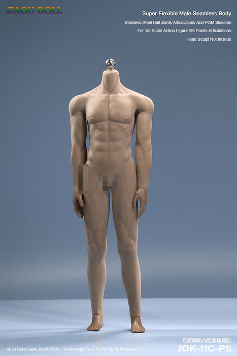 In-stock 1/6 JIAOU DOLL Seamless Male Body 11C Muscular Series (No biological details)