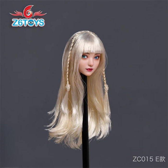 Pre-order 1/6 Z6TOYS ZC015 Lele Girl with Different-Colored Eyes Head Sculpt