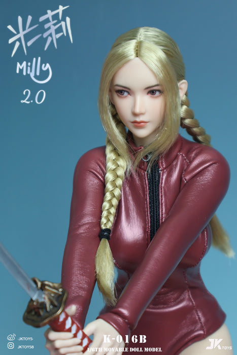 Pre-order 1/6 JKTOYS K-016 Milly2.0 Female Head Sculpt (ABCD)