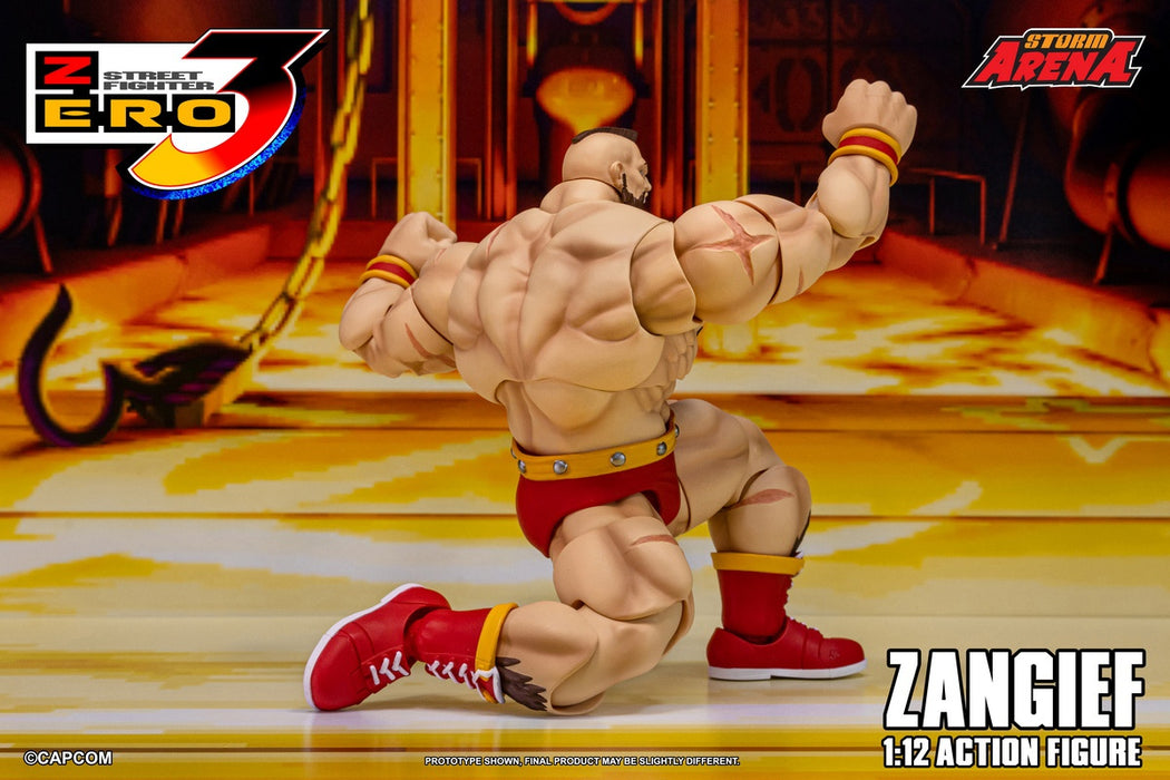 Pre-order 1/12 Storm Collectibles SFSA08 ZANGIEF - STREET FIGHTER ZERO 3 Action Figure