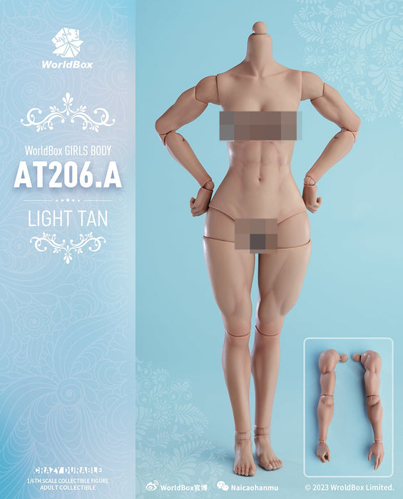 In-stock 1/6 Worldbox AT206 Muscular Female Body