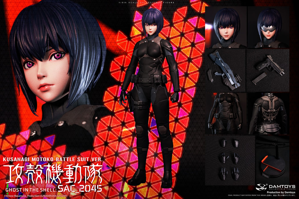 Pre-order DAMTOYS 1/6 DMS044 Ghost in the Shell SAC_2045 Motoko Kusanagi Combat Suit ver.