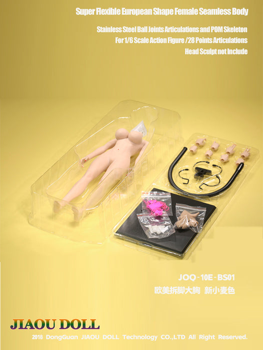 JIAOU DOLL 1/6 Scale European Shape New Seamless Female Body Action Figure (10E Series)