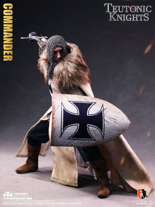 In-stock 1/6 COOMODEL Teutonic Knights SE135 SE136 (WHITE BRONZE VER)