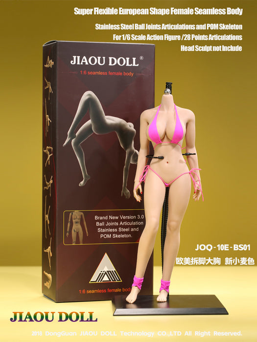 JIAOU DOLL 1/6 Scale European Shape New Seamless Female Body Action Figure (10E Series)