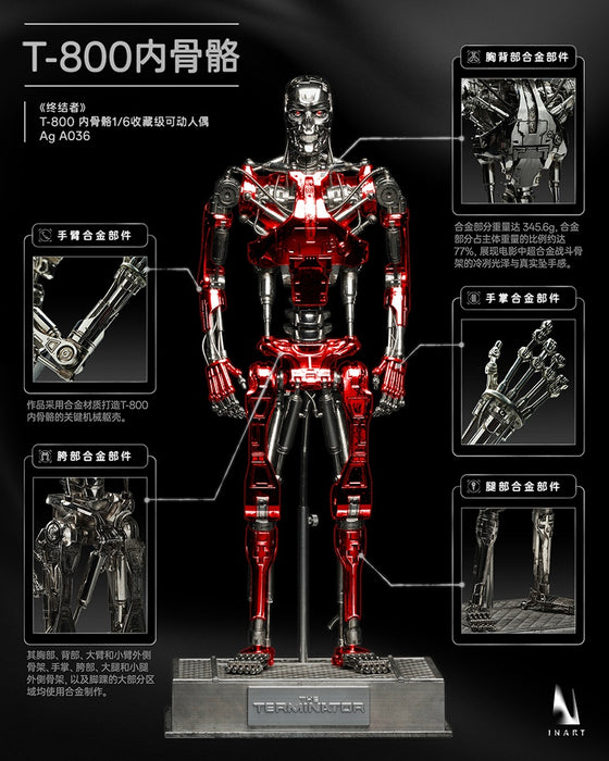 Pre-order 1/6 INART AgA036 The Terminator - T-800 Endoskeleton Action Figure