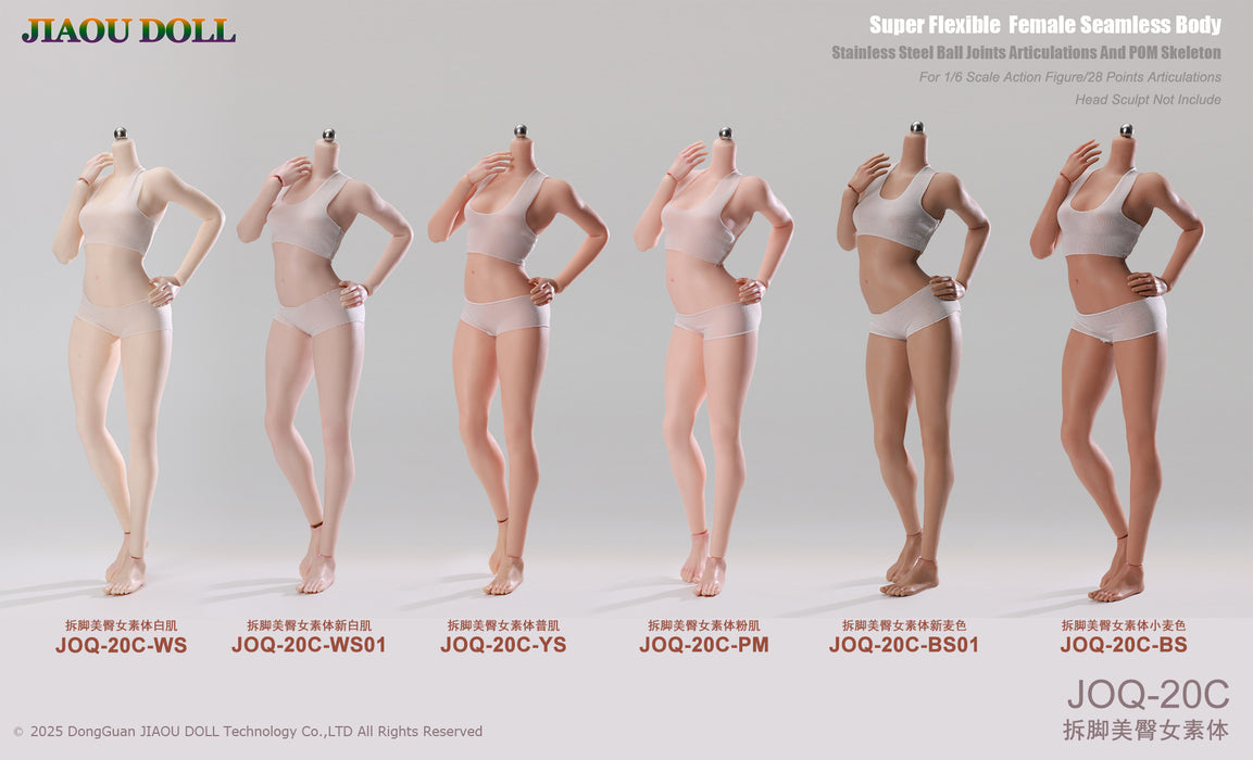 In-stock 1/6 JIAOU DOLLS JOQ-20C JOQ-20C Detachable Feet Muscular Female Body