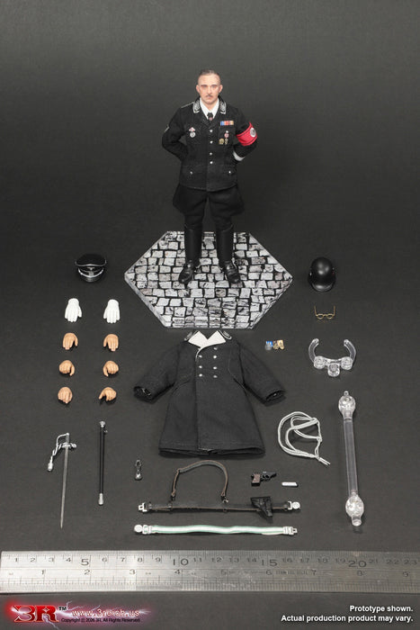 Pre-order 1/12 3R TG80008 Little Empire Series Eight - Heinrich Himmler Black Version Action Figure