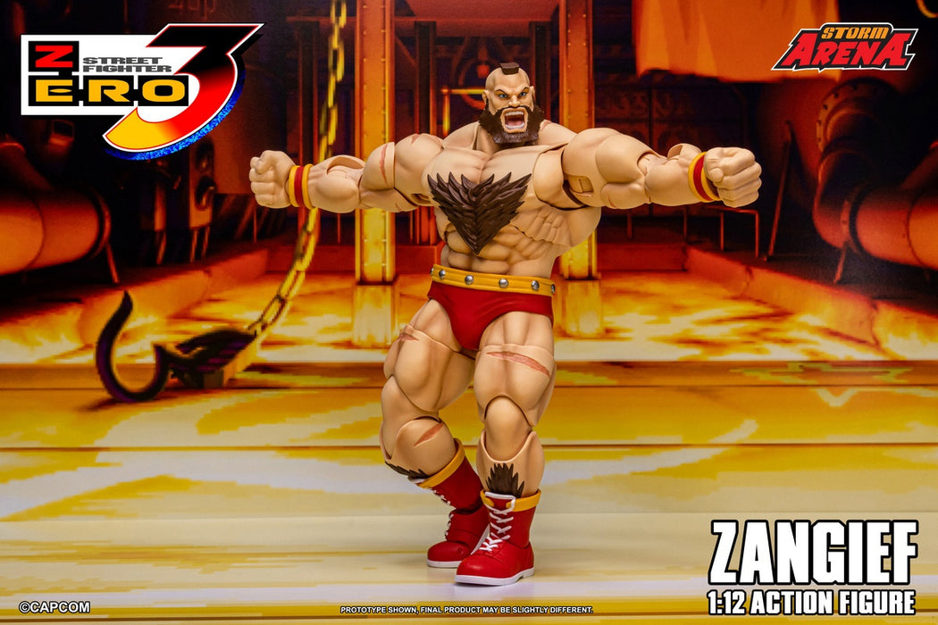 Pre-order 1/12 Storm Collectibles SFSA08 ZANGIEF - STREET FIGHTER ZERO 3 Action Figure