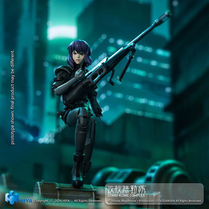 Pre-order 1/12 HiyaToys ESG0203 GHOST IN THE SHELL Stand Alone Complex Kusanagi Motoko Battle Suit Version Action Figure