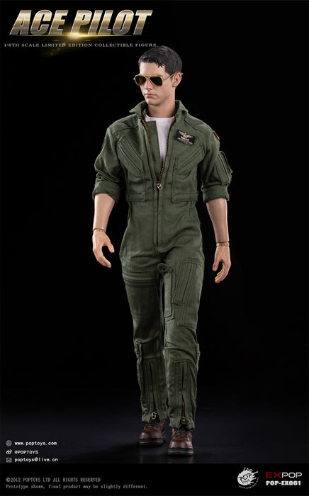 Pre-order 1/6 POP TOYS EX061 ACE Pilot Action Figure (Flying Suit Version)