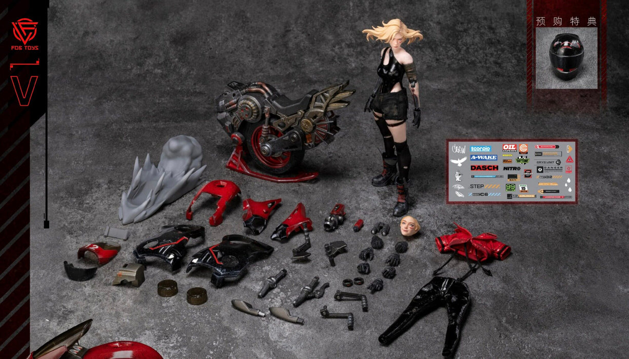 Pre-order 1/12 FOGTOYS EA-03 Fantasy Alphabet Series - V Biker Girl