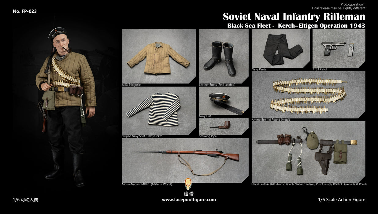 Pre-order 1/6 Facepool FP023 Soviet Naval Infantry Rifleman – Black Sea Fleet