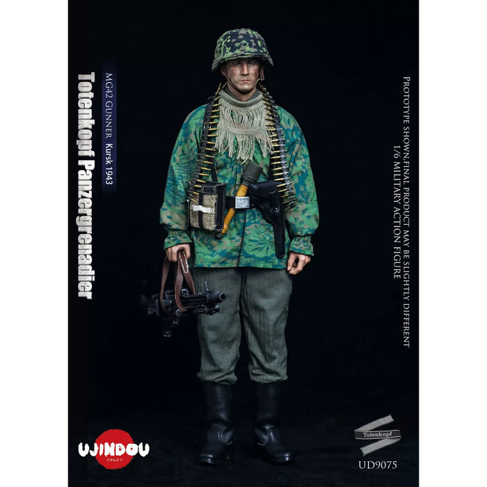 Pre-order 1/6 UJINDOU UD9075 WWII Totenkopf Panzergrenadier MG42 Gunner