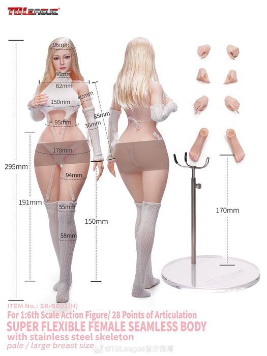 Pre-order 1/6 TBLeague SR-BD01H & SR-BD02H Body-Narrow Shoulders Curvy Hips Expressive Eyes with head sculpt version