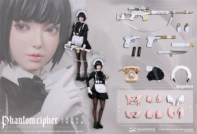 Pre-order 1/6 DAMTOYS GLC01 PHANTOM CIPHER: ZERO TRACE ANGELICA