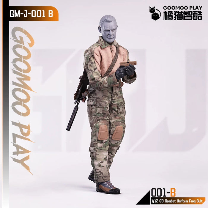 Pre-order 1/12 GOOMOO GM-J-001 G3 Combat Suit Frog Suit GM-J-001 6-inch Military Clothing Set