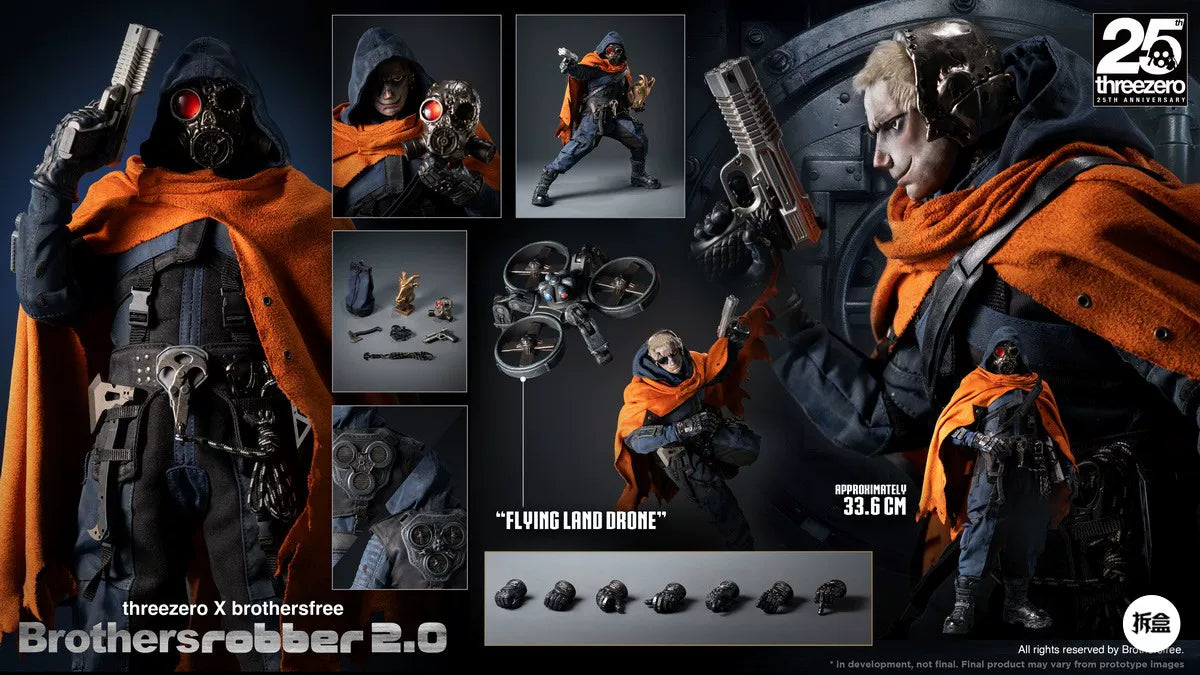 Pre-order 1/6 THREE ZERO Brothersrobber 2.0 25th Anniversary Ver.
