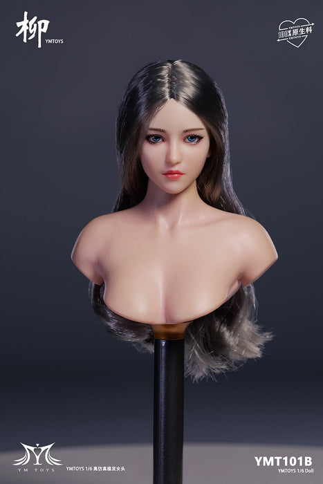 In-stock 1/6 YMTOYS YMT101 Liu Female Head Sculpt H#pale