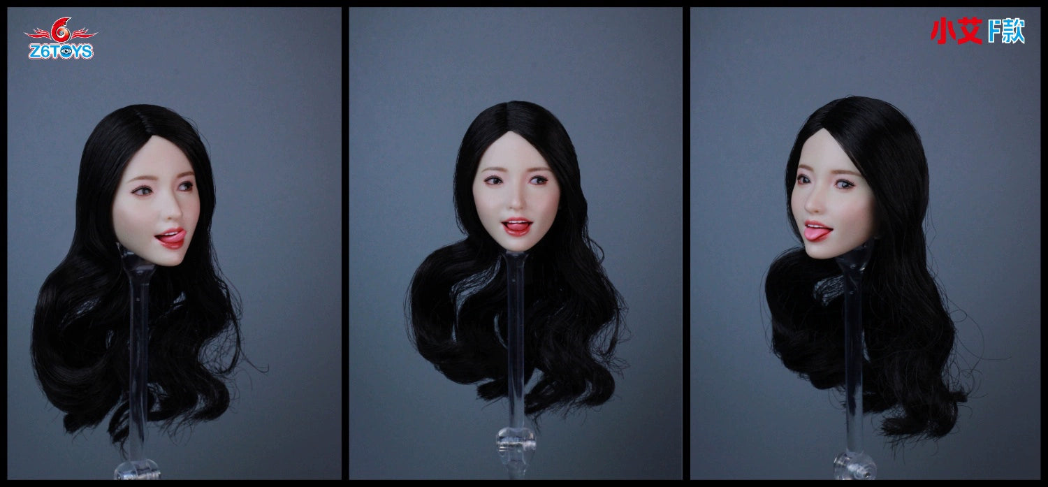 Pre-order 1/6 Z6TOYS ZC017 Female Head Sculpt (Adjustable Eyes & tongue)