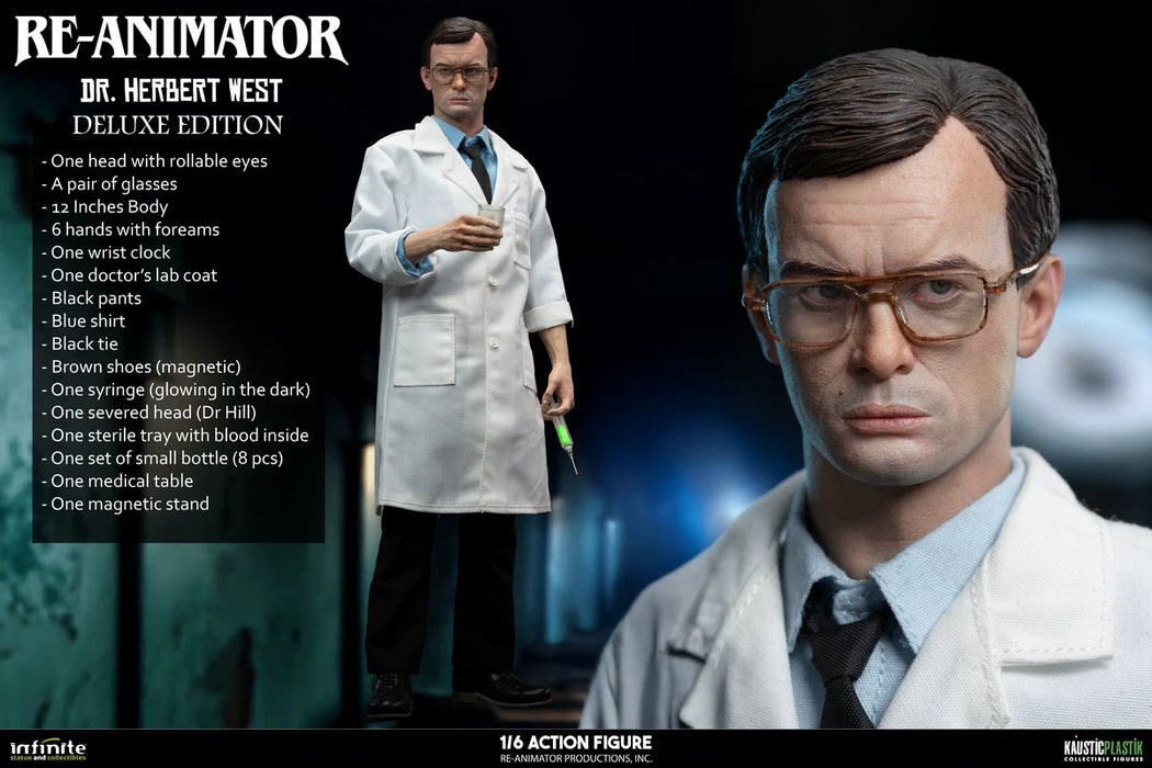 Pre-order 1/6 Infinite Statue HERBERT RE-ANIMATOR DOCTOR HERBERT WEST Action Figure