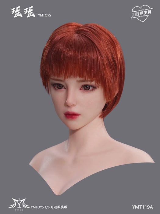 Pre-order 1/6 YMTOYS YMT119 Movable Eye Asian Female Head Sculpt - Yumo