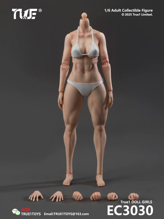 Pre-order 1/6 True1Toys EC3030 Muscular Thigh Version Female Body (Large Bust)