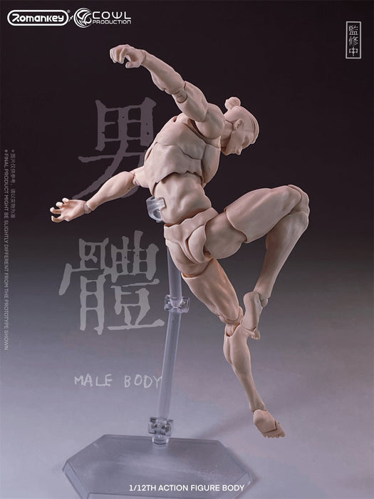 Pre-order 1/12 Romankey X COWL Super Flexible Male Body