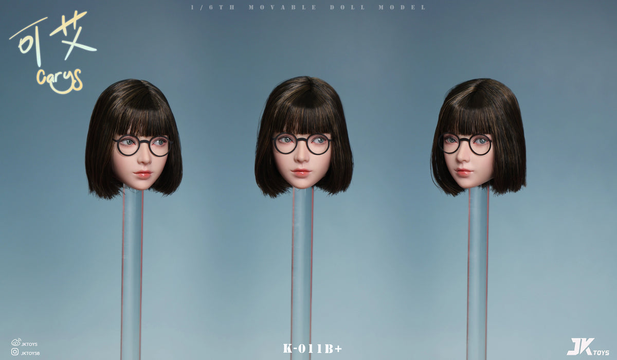 Pre-order 1/6 JKTOYS K-011 Carys Female Head Sculpt w/ Adjustable Eyes