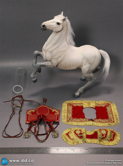 Pre-order 1/6 DID E60078 Napoleon White War Horse (Prancing)