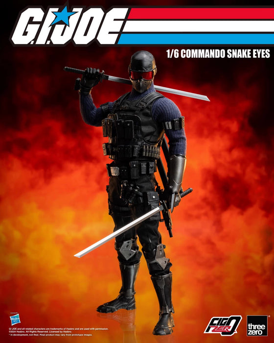 In-stock 1/6 ThreeZero 3Z0550 Commando Snake Eyes Action Figure