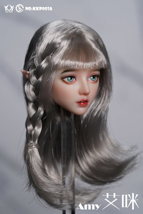 Pre-order 1/6 Kid King KKP003 Amy Female head sculpt H#pale (Handmade Eyelashes)