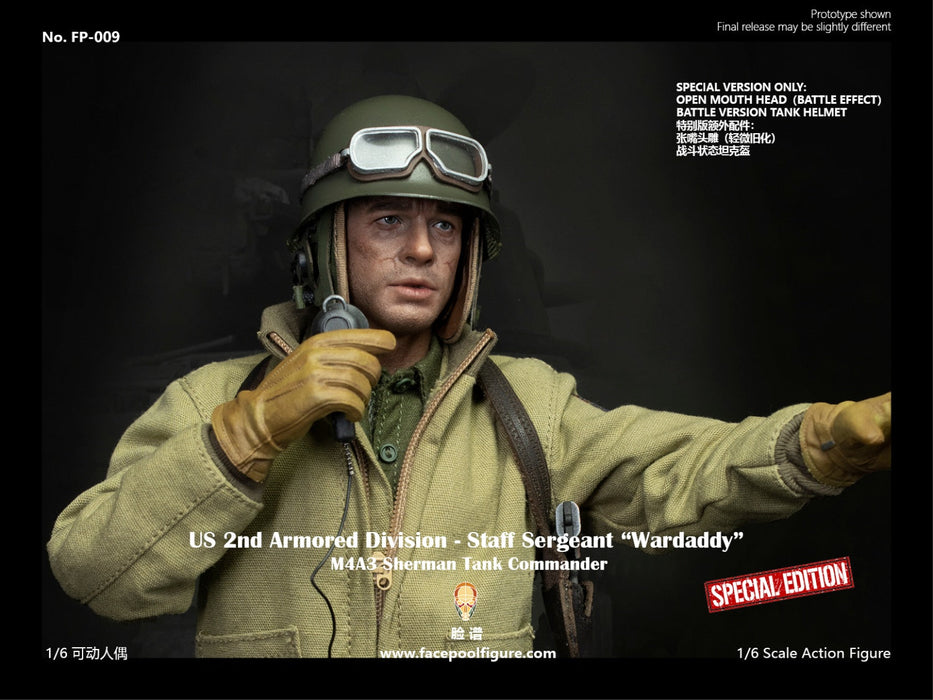 In-stock 1/6 Facepool FP009 2nd Armored Division Staff Sergeant Action Figure