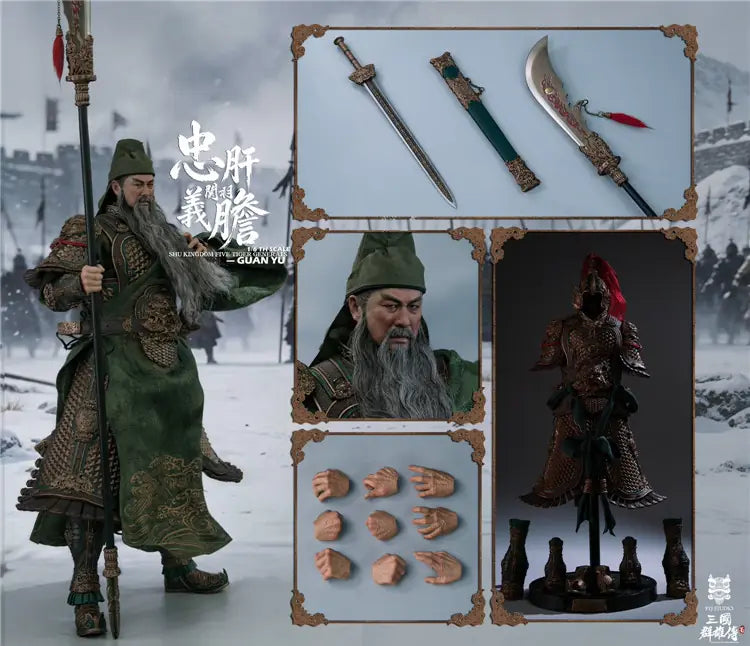 Pre-order 1/6 FYJ Studio FYJ004 Three Kingdoms Series – Guan Yunchang, One of the Five Tiger Generals of Shu Han Single Edition