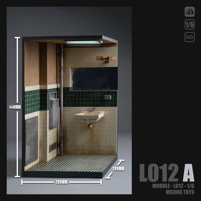 In-stock 1/6 mOjingToys L012 JOKER Bathroom Scene Diorama
