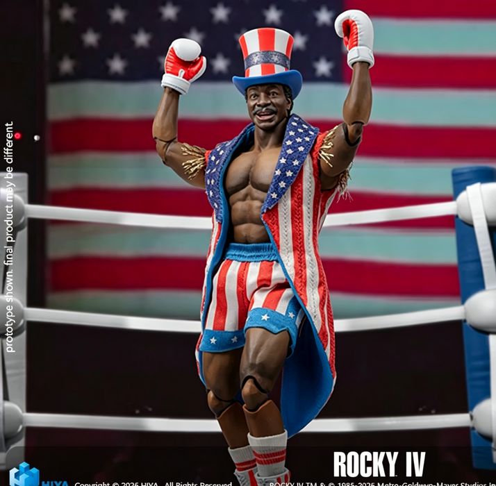 Pre-order 1/12 HiyaToys ESR0233 Rocky IV Apollo Action Figure
