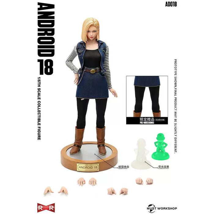 Pre-order 1/6 MUST WORKSHOP AD018 Cyborg Blonde Female Warrior Action Figure