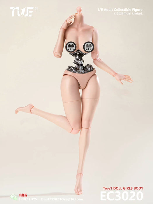 Pre-order 1/6 True1Toys EC3020 White Skin Semi-Mechanical Articulated Medium Bust & Large Bust Female Body（Medium/Large）