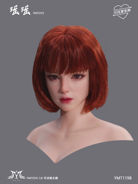 Pre-order 1/6 YMTOYS YMT119 Movable Eye Asian Female Head Sculpt - Yumo