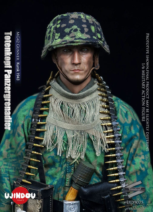 Pre-order 1/6 UJINDOU UD9075 WWII Totenkopf Panzergrenadier MG42 Gunner
