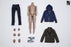 Pre-order 1/6 Rise Work RW03 M65 Casual Costume set