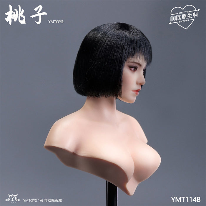 Pre-order 1/6 YMTOYS YMT114 Taozi Female Head Sculpt w/ Adjustable Eyes