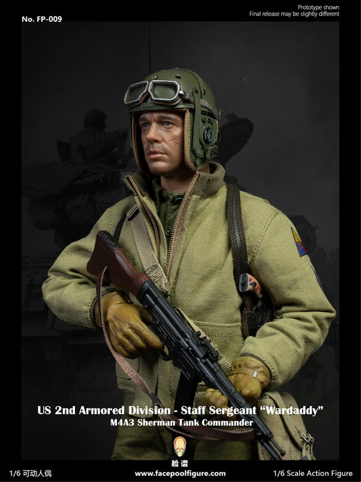 In-stock 1/6 Facepool FP009 2nd Armored Division Staff Sergeant Action Figure