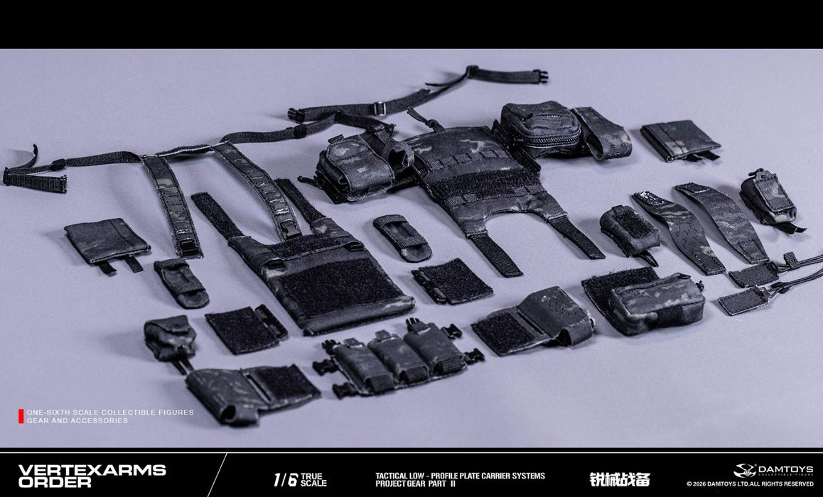 Pre-order 1/6 DAMTOYS VSF02A & VSF02B TACTICAL LOW - PROFILE PLATE CARRIER SYSTEMS
