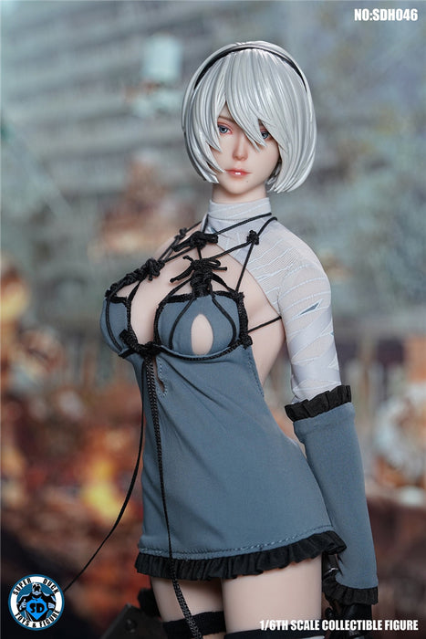 Pre-order 1/6 SUPER DUCK SDH046 Nier Head Sculpt H#pale