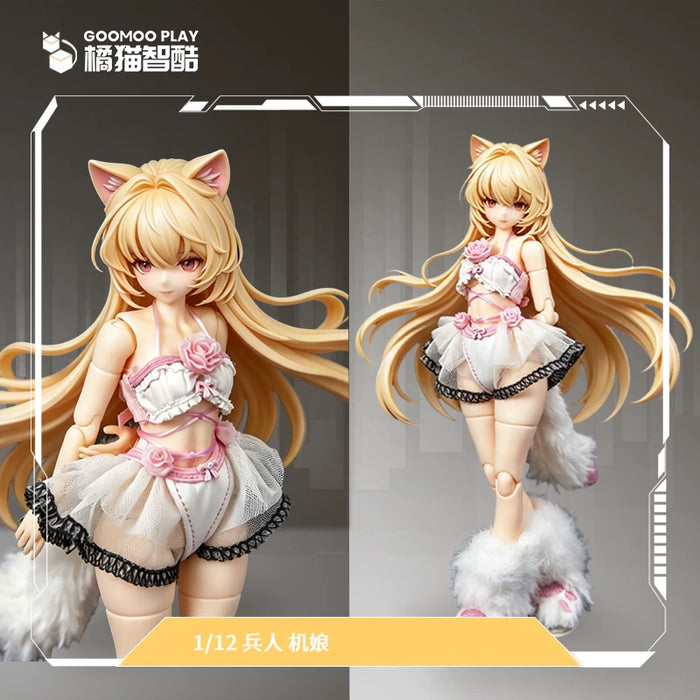 Pre-order 1/12 GOOMOO GM-N-007 White Velvet Cat Girl Set