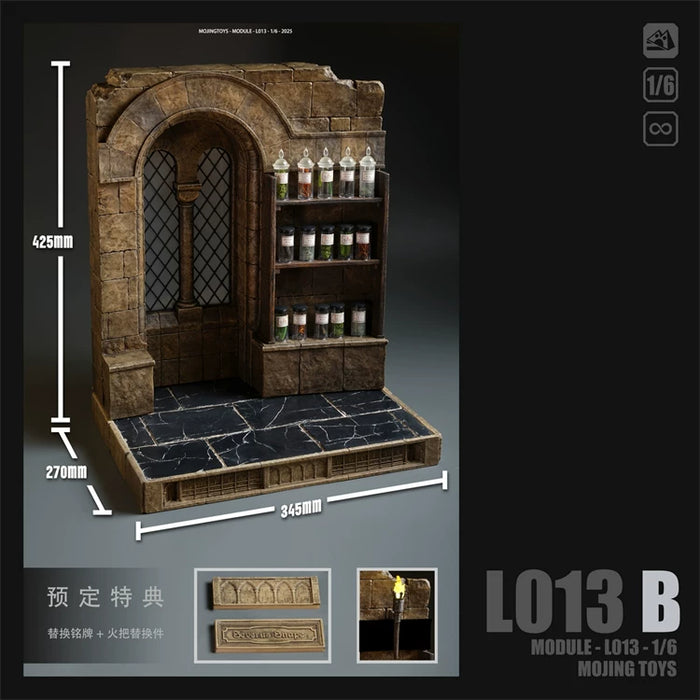 Pre-order 1/6 mOjingToys L013B Medieval Potion Room Scene Diorama